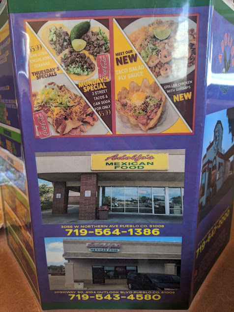 Menu Adolfo's Mexican Food - 0