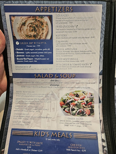 Menu Aegean Restaurant - 5