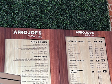 Menu Afro Joes Coffee Tea - 5