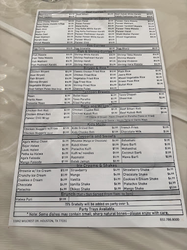 Menu Aga's Restaurant & Catering - 4