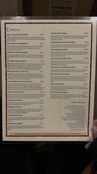 Menu Agave Restaurant - 10