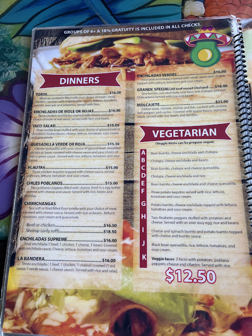 Menu Aguacates Mexican Bar & Grill - 7