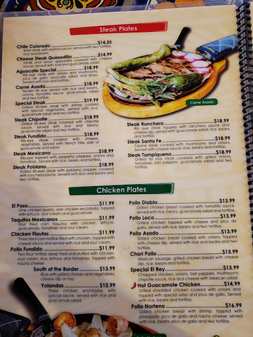 Menu Aguacates Mexican Restaurant - 2