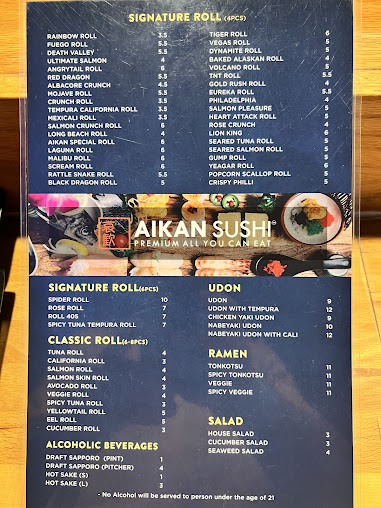 Menu Aikan Sushi Ramen - 9