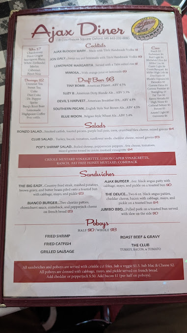 Menu Ajax Diner - 5