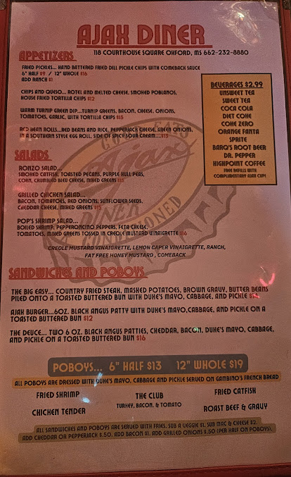 Menu Ajax Diner - 6