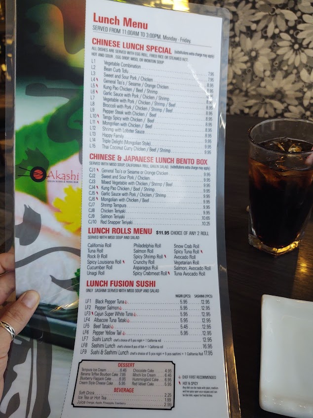 Menu Akashi - 3