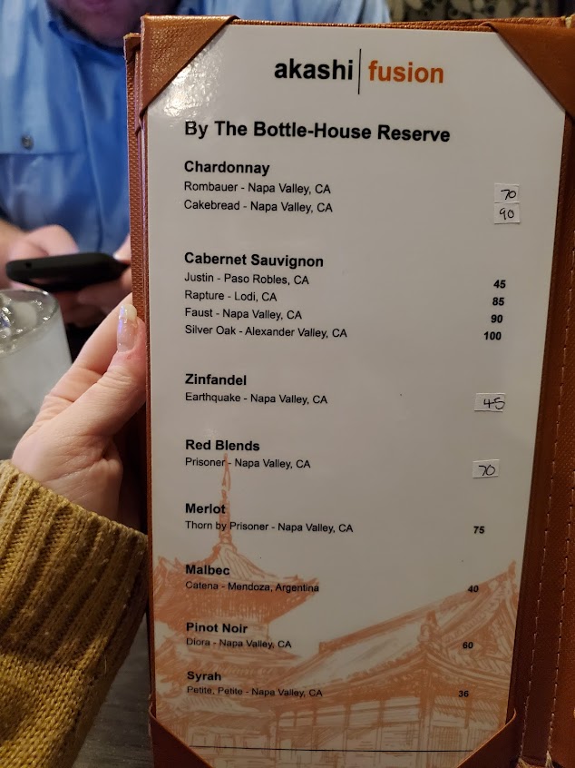 Menu Akashi - 4