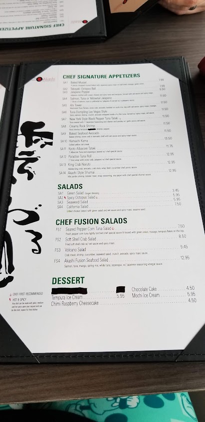 Menu Akashi - 6
