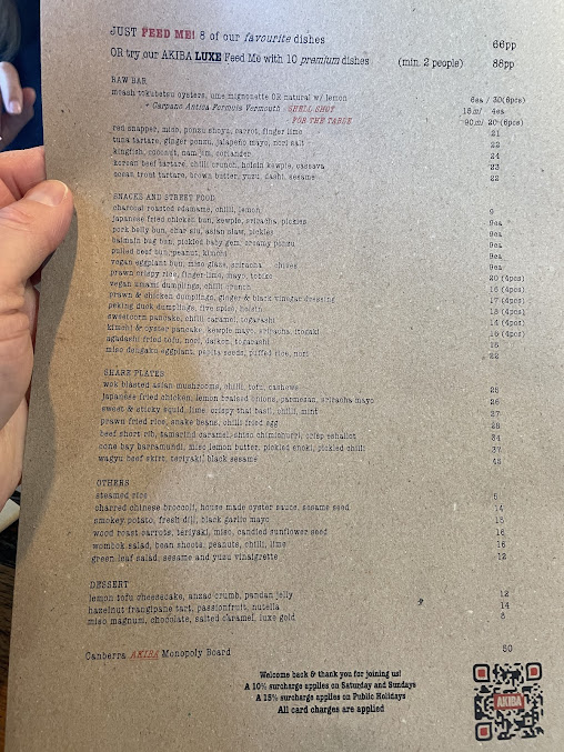 Menu Akiba - 4