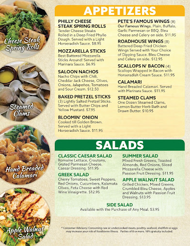 Menu Alaska Pete's - 0