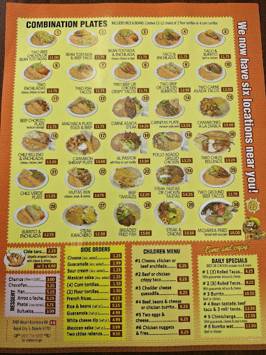 Menu Albertanos Mexican Food Rapid City - 0