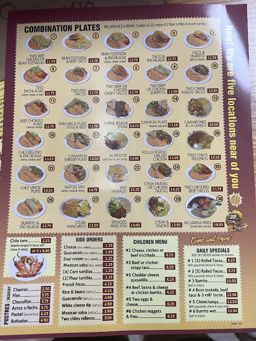 Menu Albertanos Mexican Food Rapid City - 2