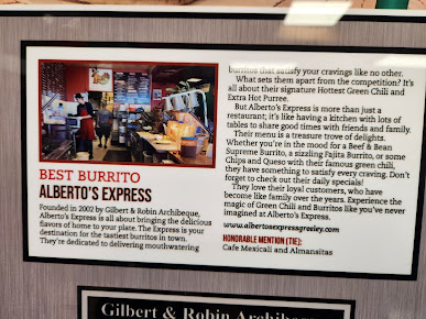Menu Albertos Express - 2