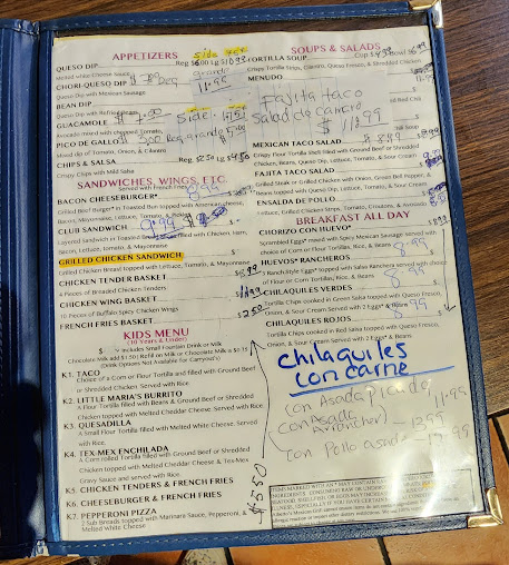 Menu Alberto's Mexican Grill - 1
