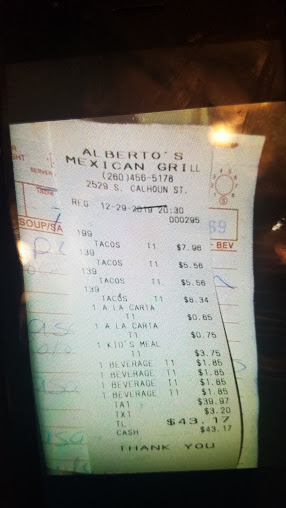 Menu Alberto's Mexican Grill - 8