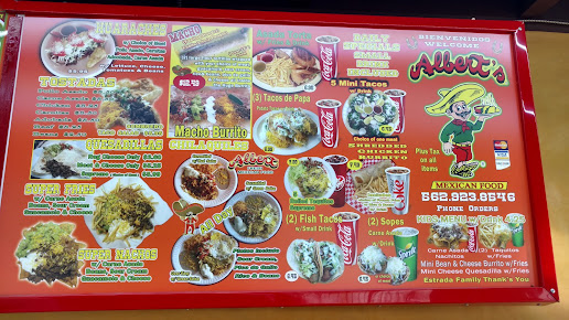 Menu Albert's Mexican Food - 0