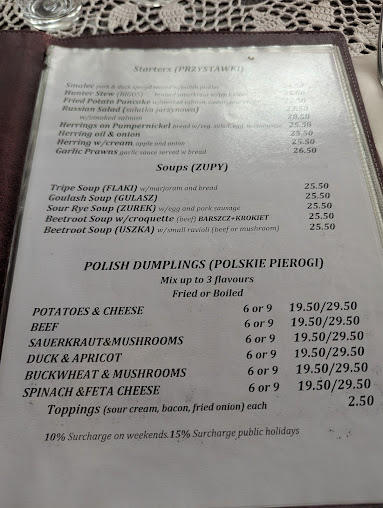 Menu Alchemy Polish Cafe Restaurant - 1
