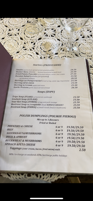 Menu Alchemy Polish Cafe Restaurant - 6