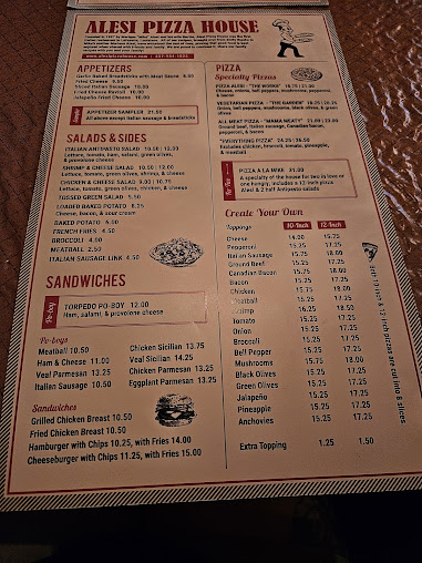 Menu Alesi Pizza House - 0