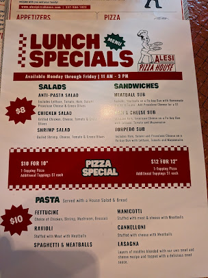 Menu Alesi Pizza House - 1