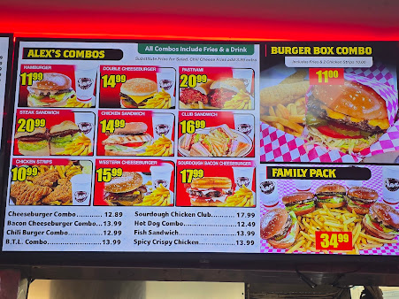 Menu Alex Burgers - 1