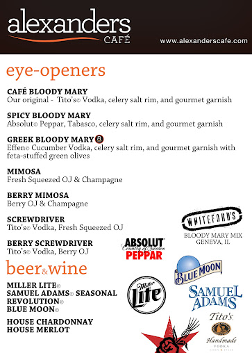 Menu Alexanders Cafe 64 - 0