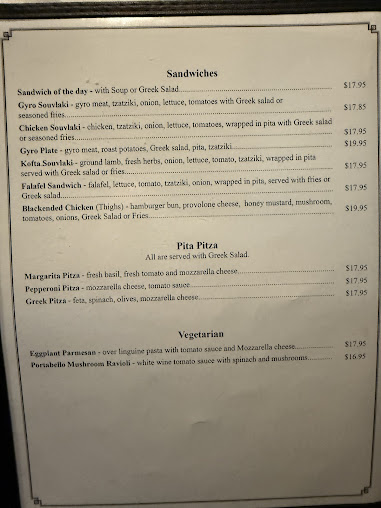 Menu Alexander's Mediterranean Cuisine - 3