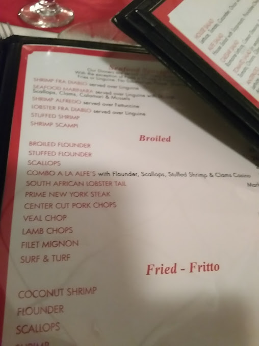 Menu Alfe's Restaurant - 2