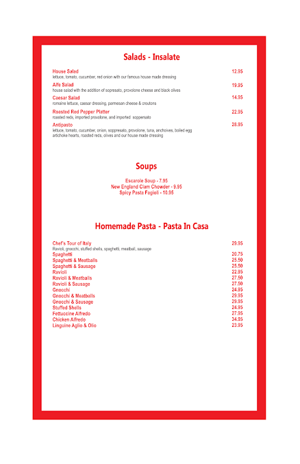 Menu Alfe's Restaurant - 3