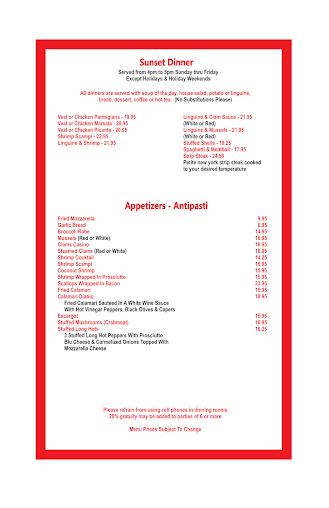 Menu Alfe's Restaurant - 4