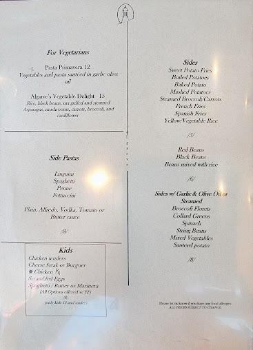 Menu Algarve Restaurant - 3