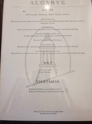 Menu Algarve Restaurant - 4