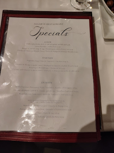 Menu Algarve Restaurant - 5