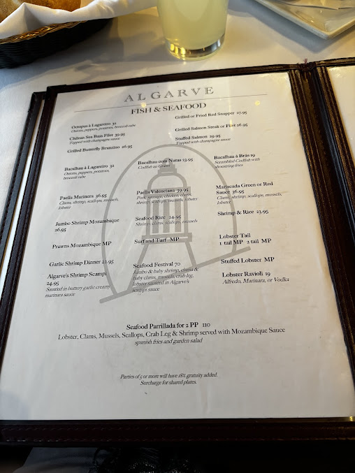 Menu Algarve Restaurant - 6