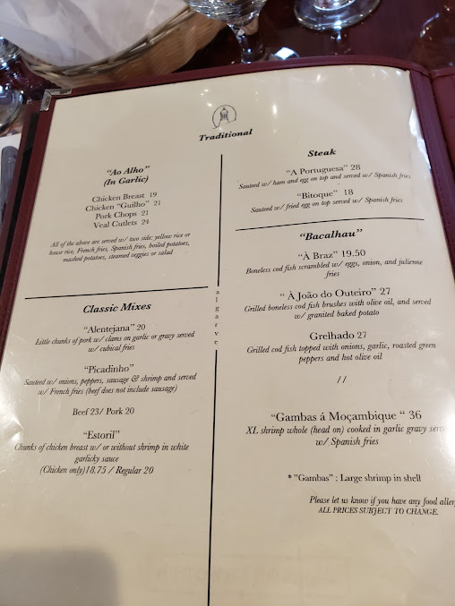 Menu Algarve Restaurant - 8