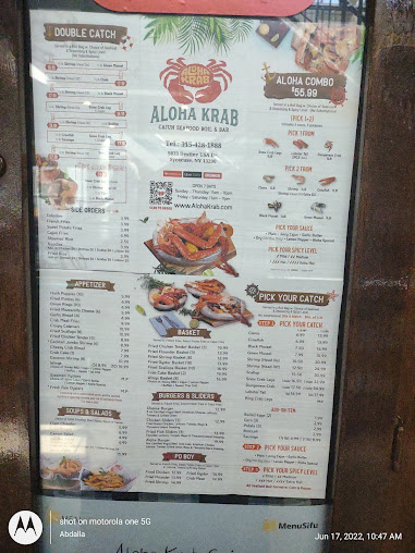 Menu Aloha Krab Cajun Seafood & Bar - 0