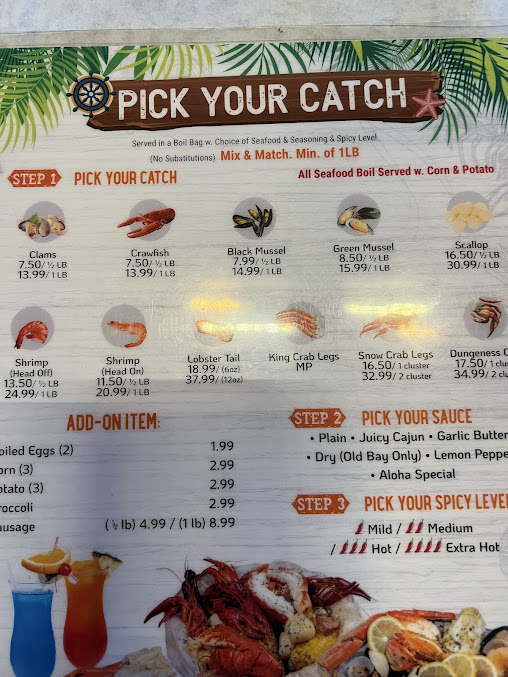 Menu Aloha Krab Cajun Seafood & Bar - 1