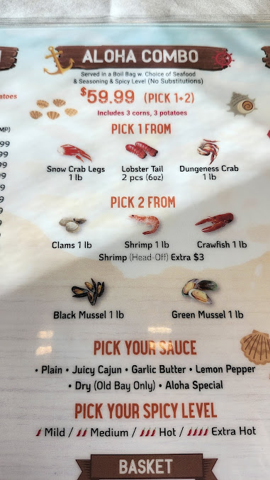 Menu Aloha Krab Cajun Seafood & Bar - 7