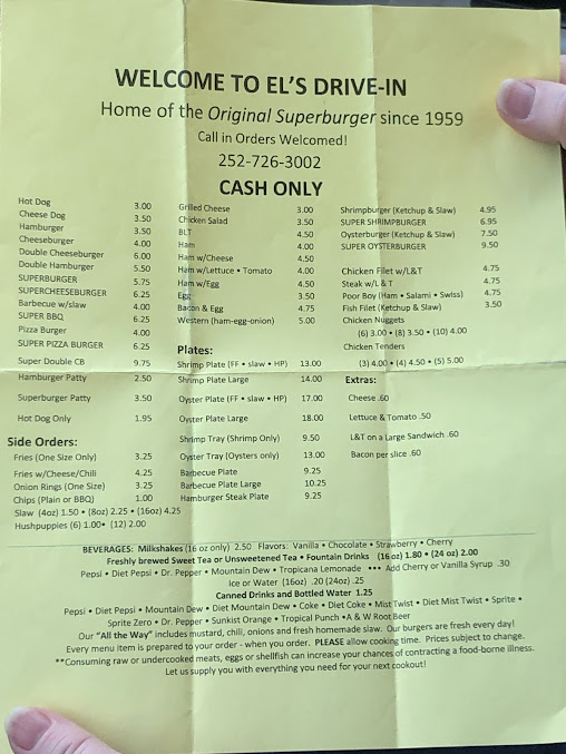 Menu Als Drive In - 1