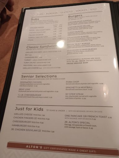 Menu Alton's Restaurant - Cheektowaga - 7