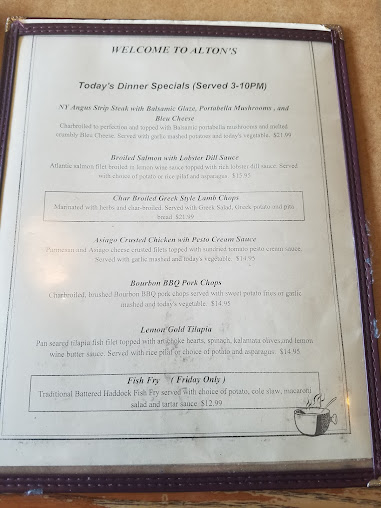 Menu Alton's Restaurant - Cheektowaga - 9