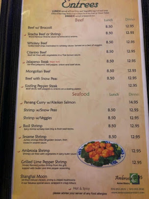 Menu Ambrosia Asian Bistro - 1