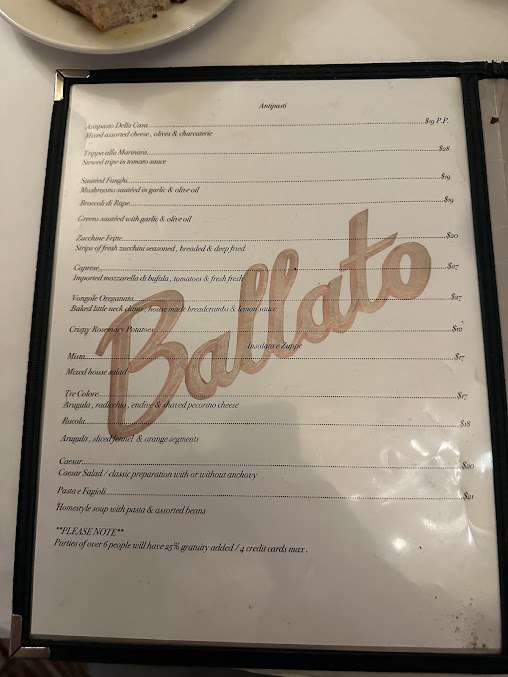 Menu Amelias - 1