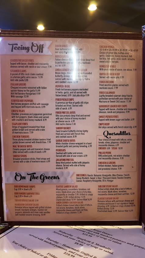 Menu Amen Corner - 6