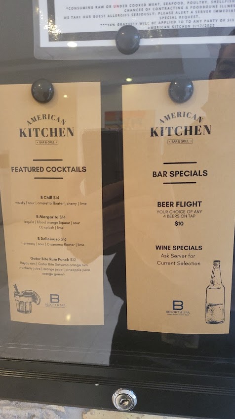 Menu American Kitchen Bar Grill - 2