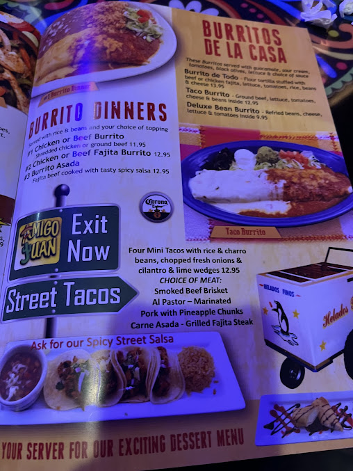 Menu Amigo Juan Mexican Cafe - 3