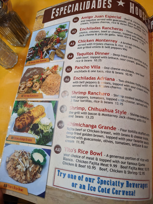 Menu Amigo Juan Mexican Cafe - 5