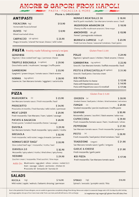 Menu Amore E Sapori - 1