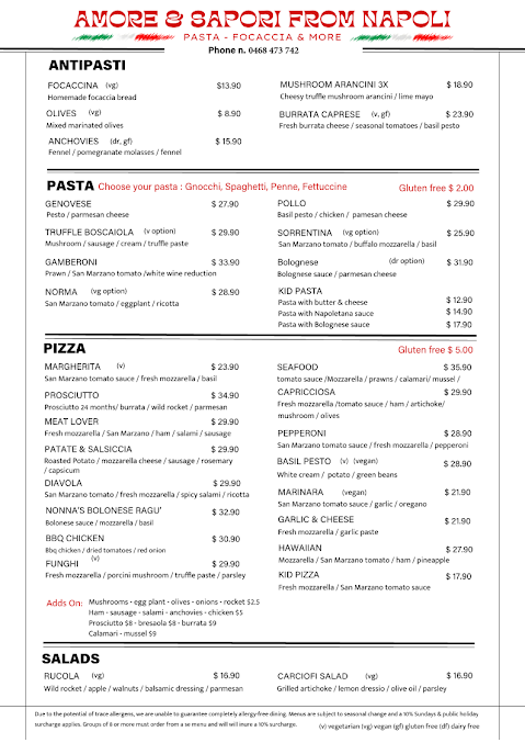 Menu Amore E Sapori - 3